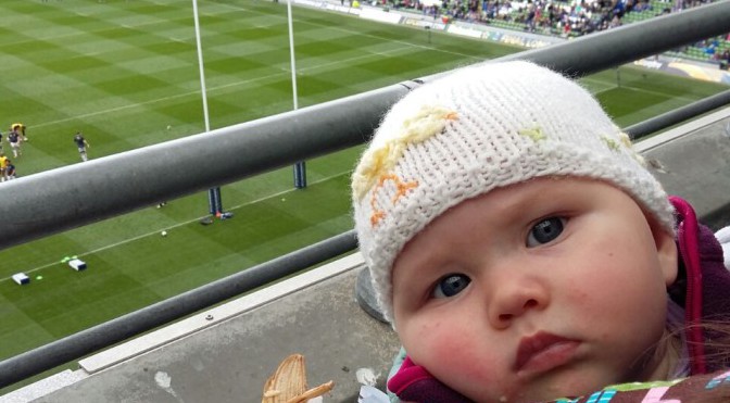 Sadhbh’s first Leinster game